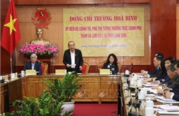 Phó Thủ tướng Thường trực Chính phủ Trương Hòa Bình làm việc tại Lạng Sơn