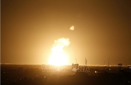 Máy bay chiến đấu của Israel lại tấn công Dải Gaza