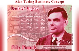 BoE sắp phát hành đồng tiền 50 bảng Anh mới in hình nhà toán học Alan Turing