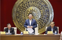 Chủ tịch Quốc hội Vương Đình Huệ làm việc với Thường trực Ủy ban Kinh tế 
