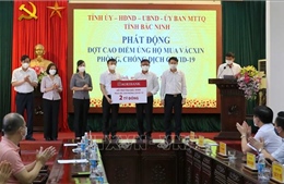 Bắc Ninh tiếp nhận hơn 75,5 tỷ đồng mua vaccine phòng COVID-19
