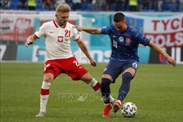 EURO 2020: Chơi thiếu người, Ba Lan thua Slovakia