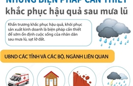 Những biện pháp cần thiết khắc phục hậu quả sau mưa lũ