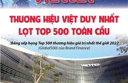 Viettel là thương hiệu Việt duy nhất lọt top 500 toàn cầu