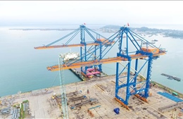 Doosan Vina hoàn thành 8 cẩu trục khổng lồ cho cảng quốc tế Gemalink