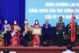Chủ tịch nước dự lễ đón nhận Huân chương Lao động hạng Ba tại huyện Củ Chi