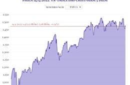 Phiên 14/4/2022: VN-Index đảo chiều giảm 5 điểm