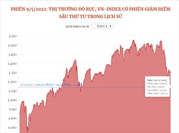 Thị trường đỏ rực, VN-Index có phiên giảm điểm sâu thứ tư trong lịch sử
