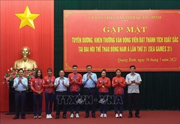 Quảng Bình: Tuyên dương, khen thưởng VĐV xuất sắc tại SEA Games 31