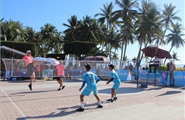 Trên 200 VĐV tham gia Giải vô địch Đá cầu bãi biển Quốc gia năm 2022
