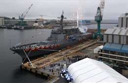 Hàn Quốc hạ thủy tàu khu trục được mệnh danh là &#39;tài sản chiến lược quốc gia&#39;
