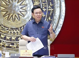 Chủ tịch Quốc hội Vương Đình Huệ làm việc với Viện Nghiên cứu lập pháp