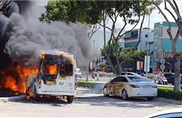 Cháy xe ô tô liên hoàn giữa trung tâm thành phố Đà Nẵng