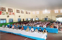 Trường song ngữ Lào - Việt Nam Nguyễn Du khai giảng năm học mới