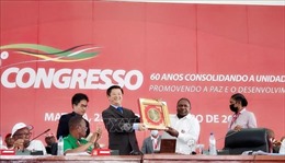 Đoàn đại biểu Đảng ta tham dự Đại hội lần thứ XII của Đảng Mặt trận Giải phóng Mozambique
