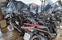 Hỗ trợ người lao động bị thiệt hại trong vụ cháy nhà để xe ở công ty may