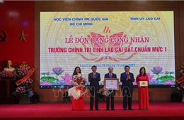 Trường Chính trị tỉnh Lào Cai đạt chuẩn mức độ I đầu tiên trong cả nước