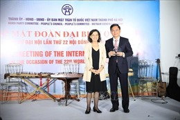 Lãnh đạo TP Hà Nội tiếp đại biểu dự Đại hội lần thứ 22 Hội đồng Hòa bình Thế giới