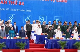 Chủ tịch Quốc hội dự Lễ khai mạc hội thao truyền thống lực lượng Cảnh vệ CAND