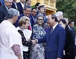 Chủ tịch nước tiếp đại biểu quốc tế dự các hoạt động kỷ niệm 50 năm Ngày ký Hiệp định Paris