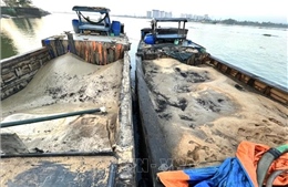 Bắt giữ nhiều phương tiện bơm hút và vận chuyển cát trái phép trên sông Đồng Nai