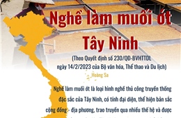 Nghề làm muối ớt Tây Ninh - Di sản văn hóa phi vật thể quốc gia