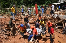 Số người thiệt mạng do lũ lụt, lở đất tại Brazil tiếp tục tăng 