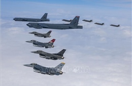 Hàn - Mỹ tập trận không quân với sự tham gia của máy bay ném bom chiến lược