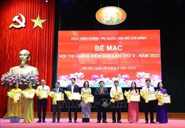 Học viện Chính trị quốc gia Hồ Chí Minh tổng kết, trao giải Hội thi Giảng viên giỏi cấp Học viện