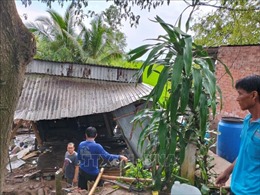 34 căn nhà của người dân An Giang bị thiệt hại do mưa dông