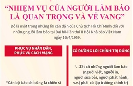 Chủ tịch Hồ Chí Minh: &#39;Nhiệm vụ của người làm báo là quan trọng và vẻ vang&#39;