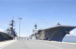 Hai tàu khu trục của Lực lượng Tự vệ trên biển Nhật Bản cập Cảng quốc tế Cam Ranh