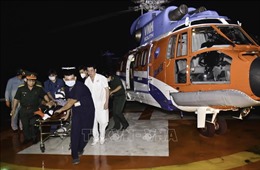 Dùng trực thăng đưa ngư dân bị đột quỵ ở Trường Sa về đất liền cấp cứu