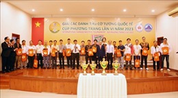 Kỳ thủ Việt Nam và quốc tế tranh tài Cờ tướng Cup Phương Trang