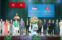Lễ kỷ niệm 50 năm thiết lập quan hệ ngoại giao Việt Nam - Singapore tại TP Hồ Chí Minh