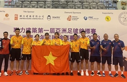 Các VĐV Việt Nam thi đấu thành công tại giải vô địch đá cầu châu Á 2023