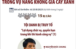 Xét xử sơ thẩm cựu Chủ tịch UBND TP Hà Nội Nguyễn Đức Chung trong vụ nâng khống giá cây xanh