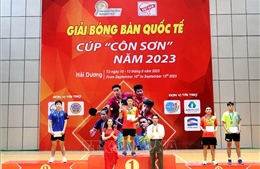 Nguyễn Anh Tú vô địch Đơn nam Giải Bóng bàn quốc tế cúp Côn Sơn 2023