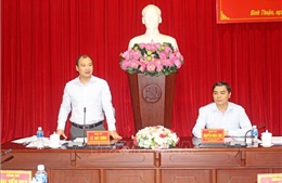 Đoàn công tác Ban Tuyên giáo Trung ương làm việc tại Bình Thuận
