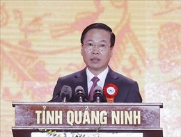 Chủ tịch nước: Phấn đấu để Quảng Ninh trở thành một tỉnh kiểu mẫu giàu đẹp, văn minh, hiện đại