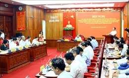 Trưởng Ban Kinh tế Trung ương làm việc với Ban Thường vụ Tỉnh ủy Quảng Bình