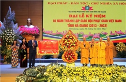 Giáo hội Phật giáo tỉnh Hà Giang kỷ niệm 10 năm thành lập