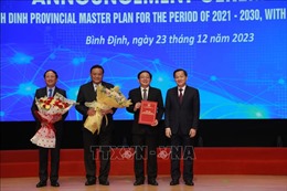 Phó Thủ tướng Chính phủ Lê Minh Khái dự lễ công bố Quy hoạch tỉnh Bình Định