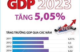 GDP năm 2023 tăng 5,05%