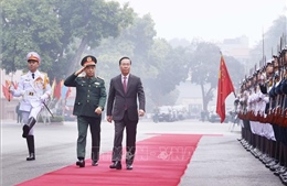 Chủ tịch nước Võ Văn Thưởng dự Hội nghị Quân chính toàn quân năm 2023