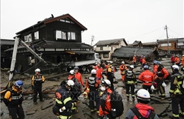 Lực lượng cứu hộ động đất tại Nhật Bản tăng lên 4.600 người