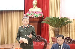 Bộ trưởng Bộ Công an Tô Lâm làm việc tại Bắc Ninh