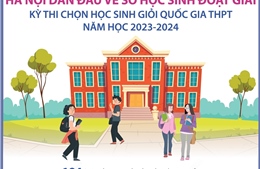 Hà Nội dẫn đầu về số học sinh đoạt giải Kỳ thi chọn học sinh giỏi quốc gia THPT năm học 2023 - 2024