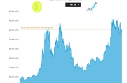 Bitcoin giao dịch ở 60.000 USD/BTC