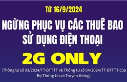 Từ 16/9/2024: Ngừng phục vụ các thuê bao sử dụng điện thoại 2G Only